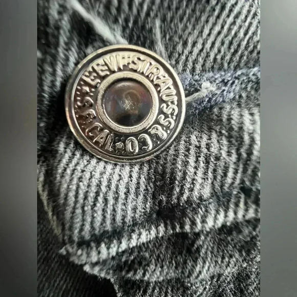 VITG 90’s LEVIS ORANGE TAB 505 JEANS BLACK REGULAR FIT STRAIGHT LEG Sz 36X34  34 - Picture 9 of 16